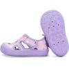 JAN & JUL Quick Dry Beach Sandals for Toddlers and Kids(Lavender Ice Cream)