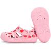 JAN & JUL Quick Dry Beach Sandals for Toddlers and Kids(Pink Strawberry)