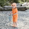 JAN & JUL Quick Dry Short Sleeve Rash Guard, UPF 50 Beach Swim Shirt for Toddlers and Kids(Short Sleeve: Bright Orange)