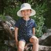 JAN & JUL Quick Dry Short Sleeve Rash Guard, UPF 50 Beach Swim Shirt for Toddlers and Kids(Short Sleeve: Navy Dachshund)
