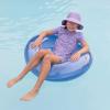 JAN & JUL Quick Dry Short Sleeve Rash Guard, UPF 50 Beach Swim Shirt for Toddlers and Kids(Short Sleeve: Purple Blossoms)