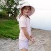 JAN & JUL Quick Dry Short Sleeve Rash Guard, UPF 50 Beach Swim Shirt for Toddlers and Kids(Short Sleeve: Soft Pink)