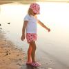 JAN & JUL Quick Dry Short Sleeve Rash Guard, UPF 50 Beach Swim Shirt for Toddlers and Kids(Short Sleeve: White)