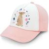 JAN & JUL 50+ UPF Adjustable Baseball Cap(Bunny Flowers)