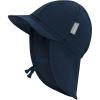 JAN & JUL Baby Sun-Hat with Neck Flap for Swimming(Dark Navy)