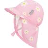 JAN & JUL Baby Sun-Hat with Neck Flap for Swimming(Pink Daisy)