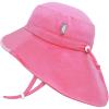 JAN & JUL Girls Adjustable Water Repellent Sun-hat(Watermelon Pink)