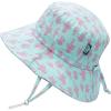 JAN & JUL Girls’ Grow-with-Me Cotton Bucket Sun-Hats for Baby and Kids(Coral)
