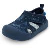 JAN & JUL Quick Dry Beach Sandals for Toddlers and Kids(Navy Whale Play)