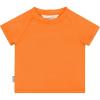 JAN & JUL Quick Dry Short Sleeve Rash Guard, UPF 50 Beach Swim Shirt for Toddlers and Kids(Short Sleeve: Bright Orange)