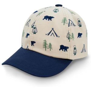 JAN & JUL 50+ UPF Adjustable Baseball Cap(Bear Camp)