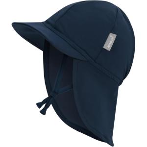 JAN & JUL Baby Sun-Hat with Neck Flap for Swimming(Dark Navy)