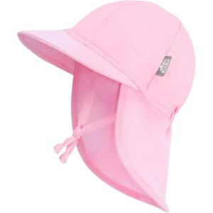 JAN & JUL Baby Sun-Hat with Neck Flap for Swimming(Pink)