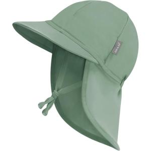 JAN & JUL Baby Sun-Hat with Neck Flap for Swimming(Sage Green)