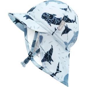 JAN & JUL Baby Sun-Hat with Neck Flap for Swimming(Whale Play)
