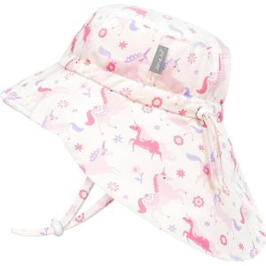 JAN & JUL Girls Adjustable Water Repellent Sun-hat(Unicorn)
