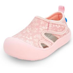 JAN & JUL Quick Dry Beach Sandals for Toddlers and Kids(Pink Prairie)