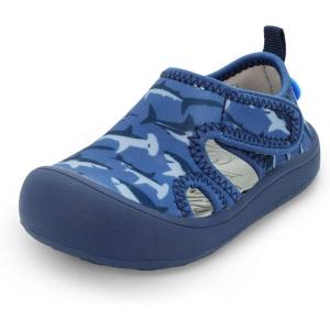 JAN & JUL Quick Dry Beach Sandals for Toddlers and Kids(Shark)