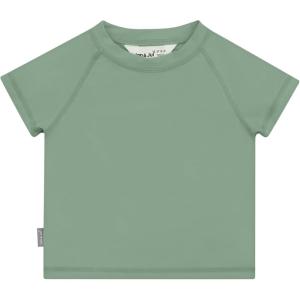 JAN & JUL Quick Dry Short Sleeve Rash Guard, UPF 50 Beach Swim Shirt for Toddlers and Kids(Short Sleeve: Sage Green)