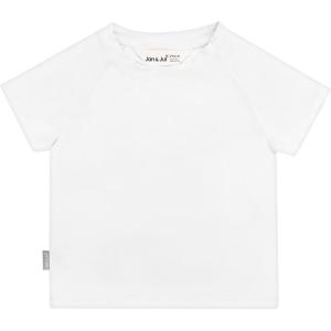JAN & JUL Quick Dry Short Sleeve Rash Guard, UPF 50 Beach Swim Shirt for Toddlers and Kids(Short Sleeve: White)