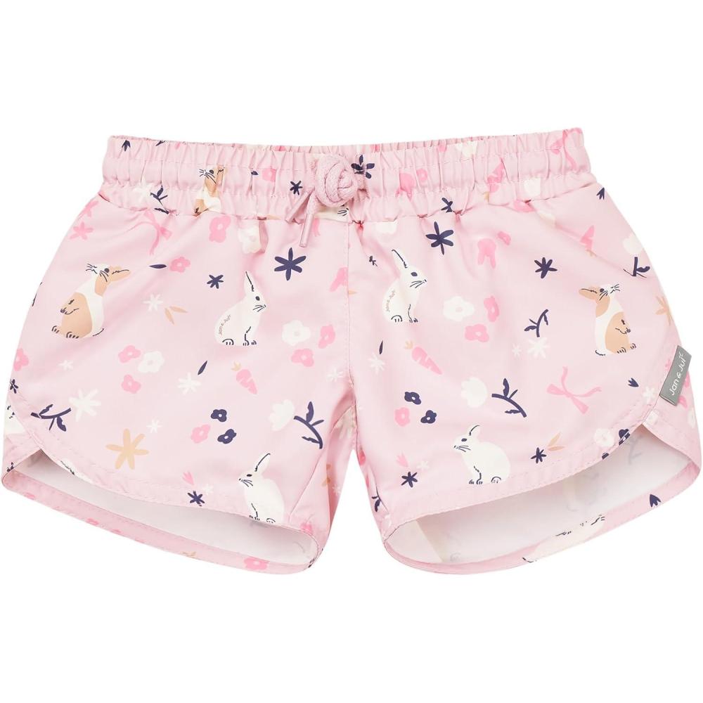 image:imageJAN amp JUL Quick Dry Swim Shorts for GirlsSwim Shorts Bunny Flowers