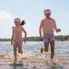 JAN & JUL Quick Dry Swim Shorts for Girls(Swim Shorts: Lavender)