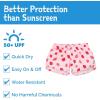 JAN & JUL Quick Dry Swim Shorts for Girls(Swim Shorts: Pink Strawberry)