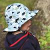 JAN & JUL Breathable Cotton Sun Hat with 50+ UPF Protection for Toddler Boys(Gray)