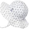 JAN & JUL Breathable Cotton Sun Hat with 50+ UPF Protection for Toddler Boys(Anchor)