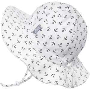 JAN & JUL Breathable Cotton Sun Hat with 50+ UPF Protection for Toddler Boys(Anchor)