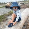 JAN & JUL Quick Dry Beach Sandals for Toddlers and Kids(Dark Navy)