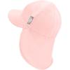 JAN & JUL Sun Soft Baby Cap | Cotton Neck Flap Hat for Littles(Pale Pink)