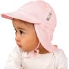 JAN & JUL Sun Soft Baby Cap | Cotton Neck Flap Hat for Littles(Pale Pink)