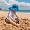 JAN & JUL Summer Adventure Wide Brim 50+ UPF Quick-Dry Sun-Hats for Kids(Manta Ray)
