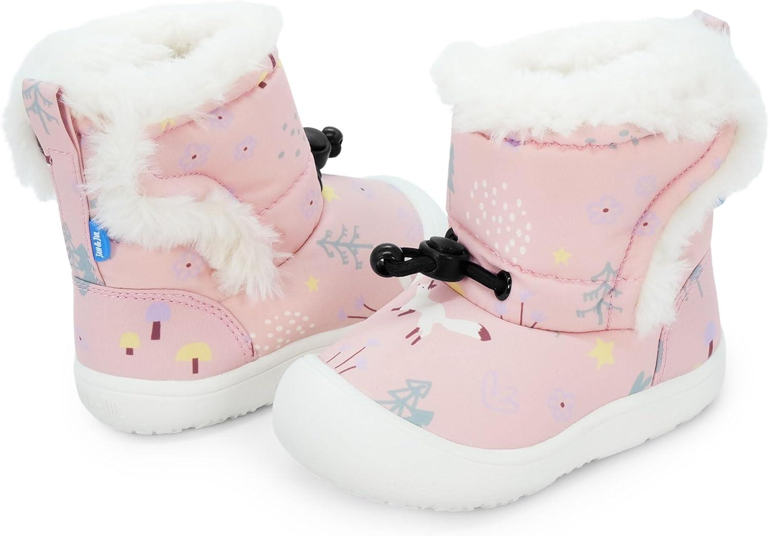image:imageJAN amp JUL Water Resistant StayOn Winter Trail Boots for Toddler and BabyPink Forest