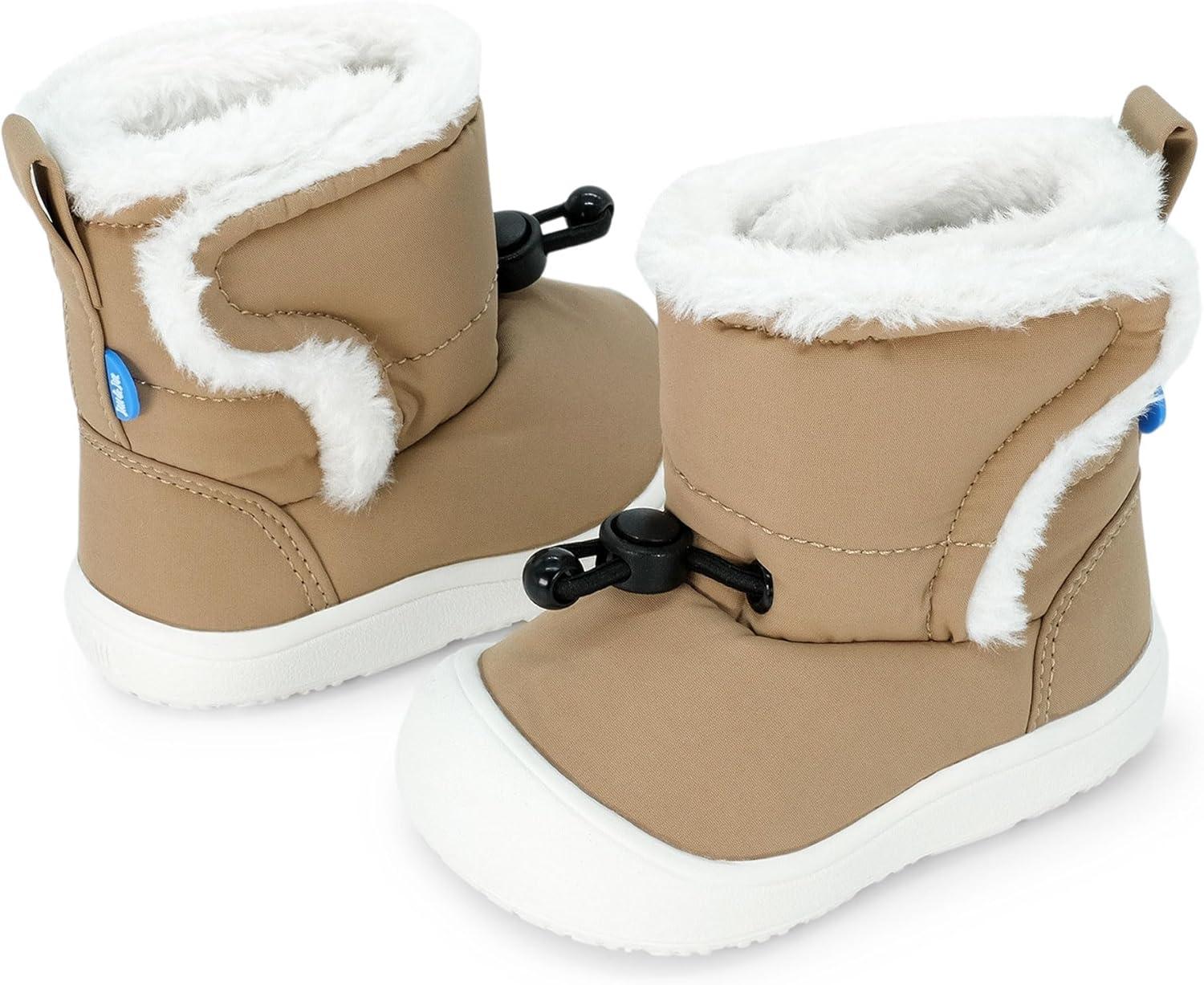 image:imageJAN amp JUL Water Resistant StayOn Winter Trail Boots for Toddler and BabySoft Brown