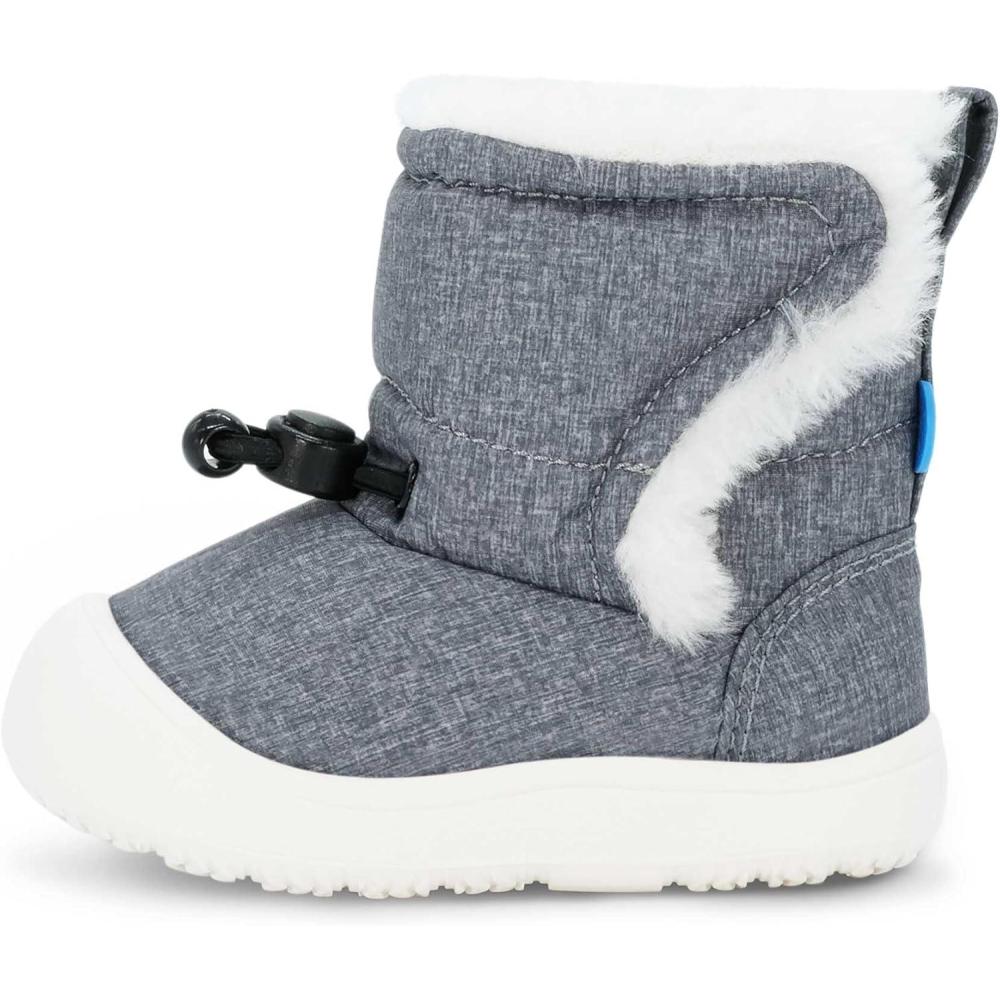 image:imageJAN amp JUL Water Resistant StayOn Winter Trail Boots for Toddler and BabyHeather Grey