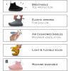 JAN & JUL Slip-on Kids Knit Shoes, Breathable Machine Washable Sneakers(Hi-top Knit Shoes: Pale Pink)
