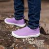 JAN & JUL Slip-on Kids Knit Shoes, Breathable Machine Washable Sneakers(Xplorer Knit Shoes: Lavender)