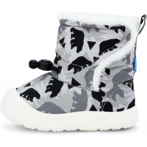 JAN & JUL Water Resistant Stay-On Winter Trail Boots for Toddler and Baby(Bear)