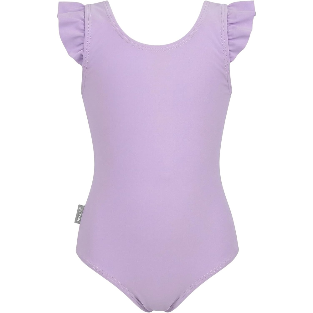 image:imageJAN amp JUL One Piece Swimsuit with Ruffle Sleeves for Toddlers and KidsDusty Purple