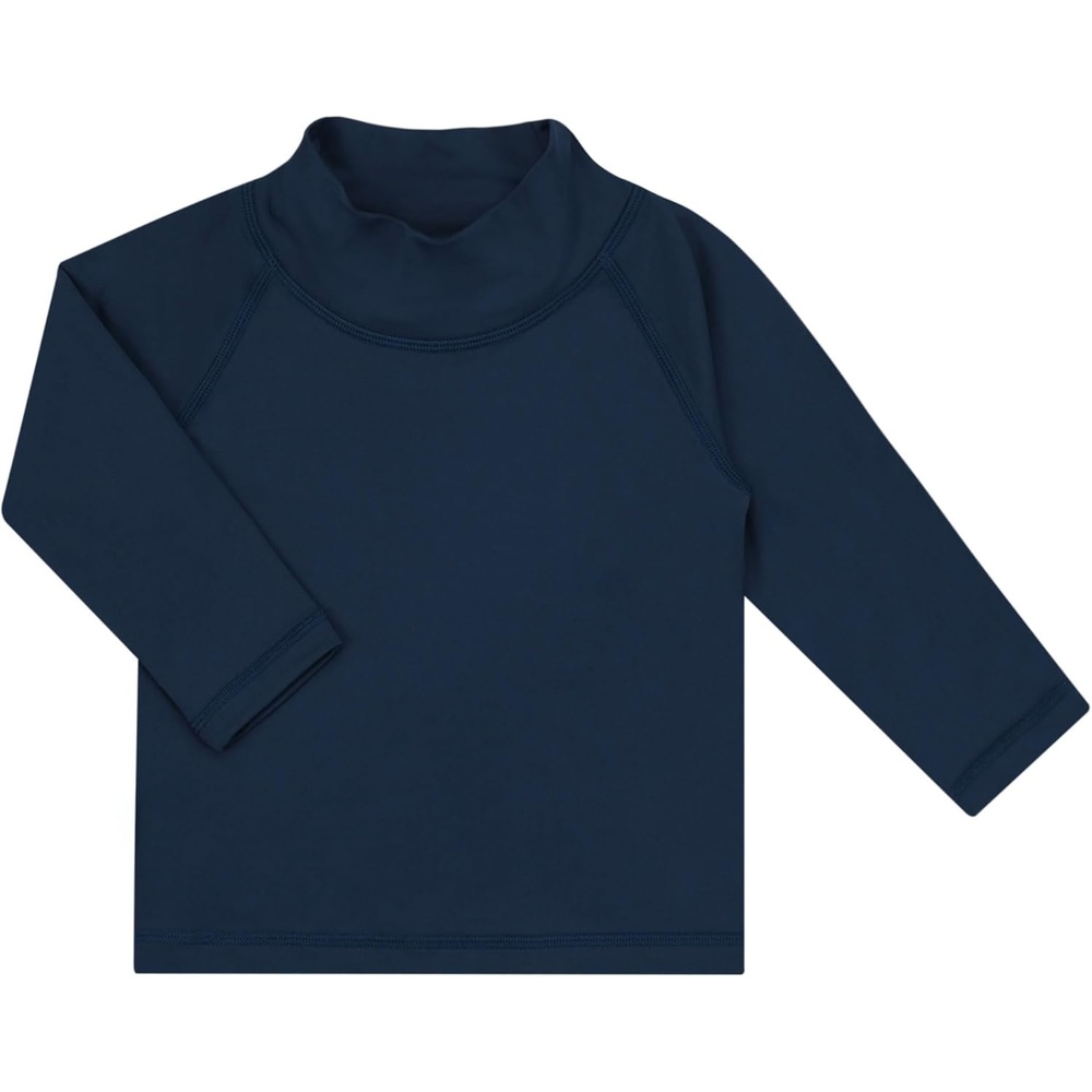 image:imageJAN amp JUL Quick Dry Swim Shorts amp Beach Shirt with Ruffle Sleeves for GirlsUv Shirt Dark Navy