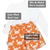 JAN & JUL Quick Dry Swim Shorts & Beach Shirt with Ruffle Sleeves for Girls(Swim Shorts: Crabby Crab)