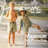JAN & JUL Quick Dry Swim Shorts & Beach Shirt with Ruffle Sleeves for Girls(Swim Shorts: Jungle Safari)
