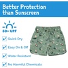 JAN & JUL Quick Dry Swim Shorts & Beach Shirt with Ruffle Sleeves for Girls(Swim Shorts: Otter)