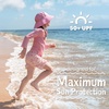 JAN & JUL Quick Dry Swim Shorts & Beach Shirt with Ruffle Sleeves for Girls(Swim Shorts: Pink Ice Cream)