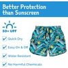 JAN & JUL Quick Dry Swim Shorts & Beach Shirt with Ruffle Sleeves for Girls(Swim Shorts: Tropical)