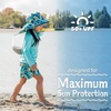 JAN & JUL Quick Dry Swim Shorts & Beach Shirt with Ruffle Sleeves for Girls(Swim Shorts: Tropical)