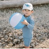 JAN & JUL Quick Dry Swim Shorts & Beach Shirt with Ruffle Sleeves for Girls(Uv Shirt: Blue Grey)