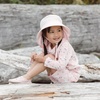 JAN & JUL Quick Dry Swim Shorts & Beach Shirt with Ruffle Sleeves for Girls(Uv Shirt: Bunny Flowers)